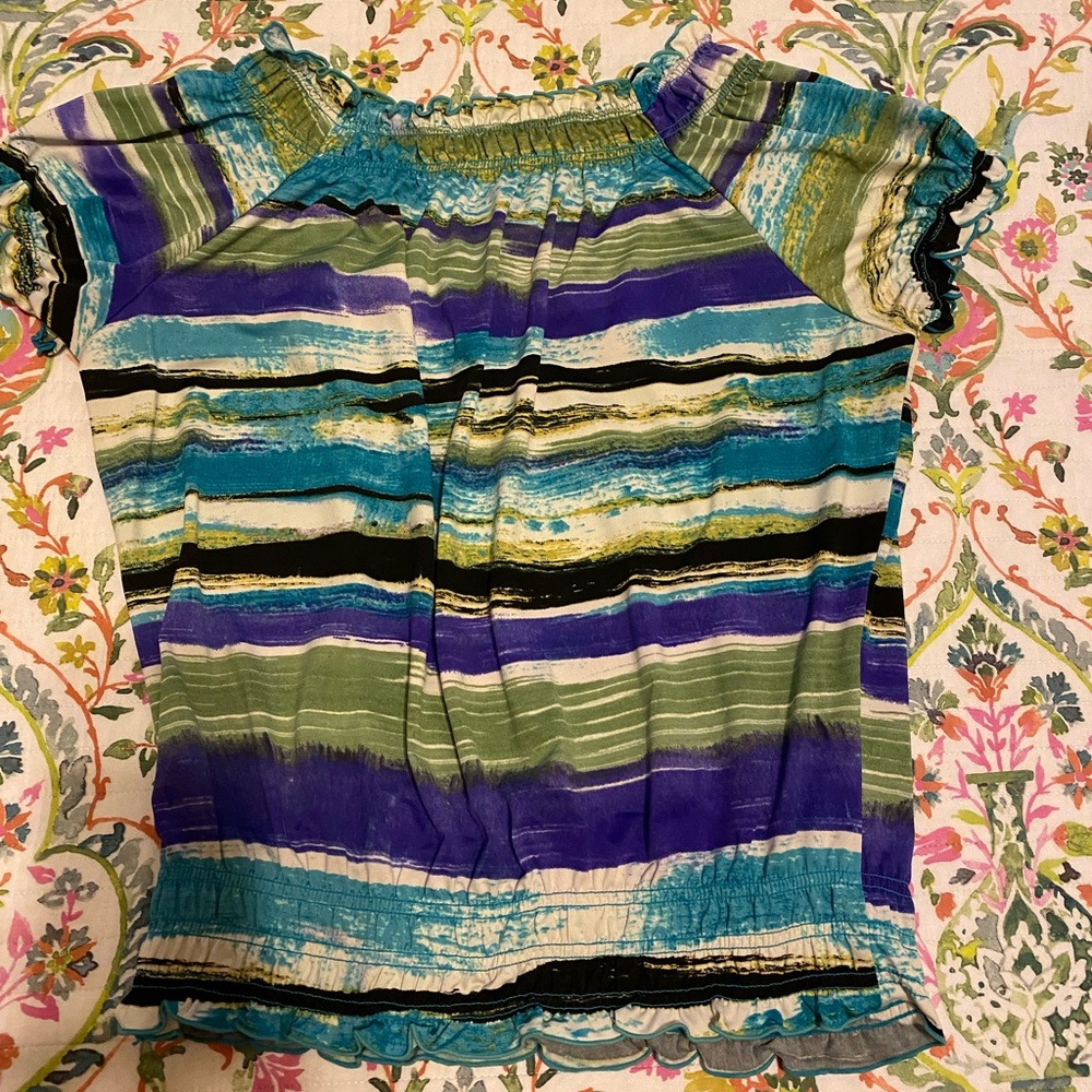 Precious Multi Colored Top With Detail, Size L , … - image 3